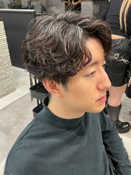 エル 渋谷(L) 夏カラー◎大人メンズカラー◎ツイスパ×センターパートで好印象