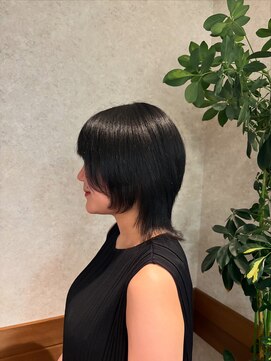 すっきりウルフカット