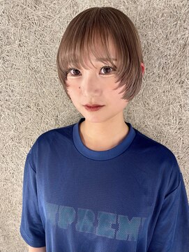 キジ(KIJI) レイヤーボブ/ボブレイヤー/ハイトーン/ミルクティーベージュ