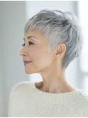 40代50代60代 グレーベリーショート