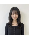小顔見せ顔周りレイヤーカット 【横浜】
