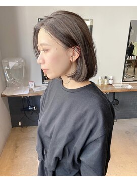 ロティー(loty) 【loty川原一高】ナチュラルボブ×アッシュブラウン