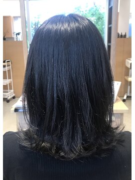 アドラーブル 万代店 (adorable) 暗髪でも透明感♪【アッシュカラー】でこなれヘア 20代30代40代