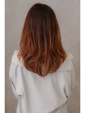 カバーヘア 上尾西口店(COVER HAIR) 外国人風オレンジカラー小顔大人ハイライト303Z上尾10代20代30代