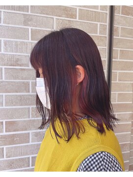 ヘアー ミッション 心斎橋店(hair Mission) ピンクブラウン/インナーカラー