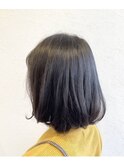 Enveloping Bob ミディアムボブ アッシュ グレイカラー 20代30代