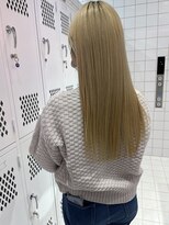 ロンドルーチェ 心斎橋(Lond luce)&nbsp;ダークアッシュ/ミディアムレイヤーカット［髪質改善/縮毛矯正］