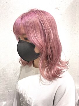 ゲーム 渋谷店(GAME) ダブルカラーピンクベージュケアブリーチハイトーン髪質改善