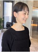 大人ボブ/グレージュカラー/似合わせカット/髪質改善[登戸]