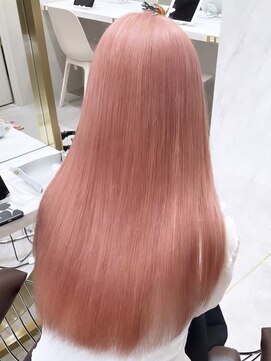 ロンド レア 天神大名店(Lond Le’a) ダブルカラーピンクベージュベージュカラーケアブリーチレイヤー
