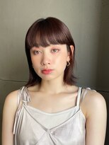 ワン 横浜(ONE005) 黒髪/レイヤーロング/グレーベージュ/前髪パーマ/横浜/横浜駅