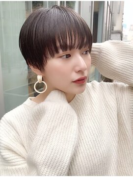 ロット 横浜(lot) マッシュショート×黒髪スタイル×髪質改善[横浜駅]