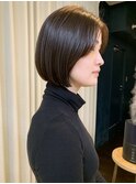 【craft渡邉】髪質改善ストレート / 丸みミニボブ