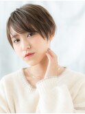 斜めバング大人かっこいい小顔束感ショートn小山20代30代40代