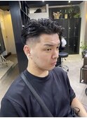 ウルフアッシュブラックカルマパーマベリーショート