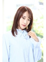 アエレ(Aere)&nbsp;【Aere池袋】コーラルピンク×セミロング×Cカール☆小林