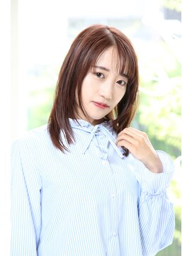 アエレ(Aere) 【Aere池袋】コーラルピンク×セミロング×Cカール☆小林