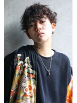 カライングドゥ(ing deux) スーツ短髪ツーブロック束感モテる黒髪シークレットパーマ流行