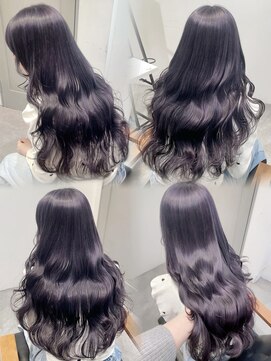 ネクストハラジュク(NEXT HARAJUKU) 髪質改善韓国カラー×ブルーラベンダーグレー　似合わせカット