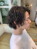 ジップ 緑店(zip)&nbsp;メンズボブパーマ × 20代おしゃれ感