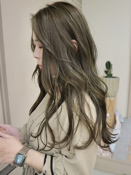 パークレーン アイス イヴェン(park lane ICI yeven) ブリーチなし　オリーブベージュ　オリーブアッシュ　/akari