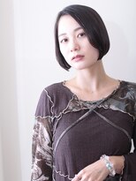 リメル 奥沢自由が丘店(Remel) ナチュラルボブ×大人ショートボブ×前髪なし 20代30代40代50代
