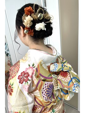 きものサロンティファニー 振袖着付けとヘア