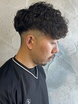 ニアウ 高崎店(Niau)&nbsp;スペインカールメンズパーマメンズカット外国人風パーマバーバー
