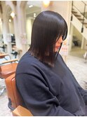 丸顔×外ハネボブ☆20代/30代/40代/50代