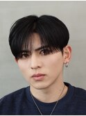 シースルーマッシュハンサムショート韓国マッシュ