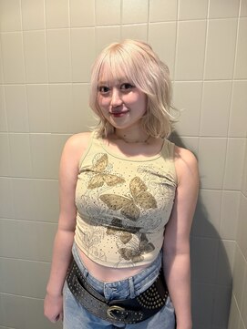 ステップボーンカットオオサカ(STEP BONE CUT OSAKA Via TICK-TOCK) 【ステップボーンカット】ホワイトブロンド