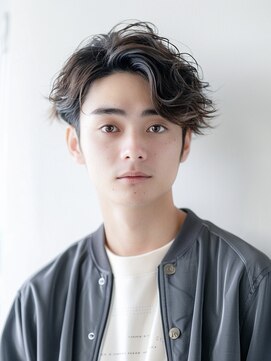 ワンストップラボ(ONE.STOP.LABO) サーフカール/ブルーブラック/メンズパーマ