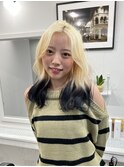 ホワイトブロンド デザイン ケアブリーチ ダブルカラー