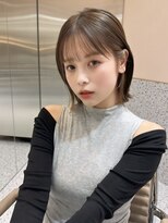 シーシンジュク 新宿南口(Sea shinjuku)&nbsp;ココアベージュ×レイヤー[小顔/黒髪/オリーブグレー]