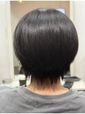 マッシュショート/暗髪/逆毛さん/タイトショート
