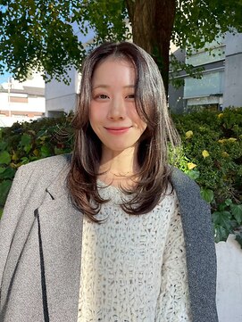 【DIFINO 青山】顔まわりカット/レイヤーカット/ブラウン