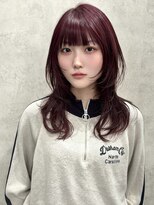 ルノン(LUNON)&nbsp;暗めカラーグランマッシュデザインカラーフェイスフレーミング