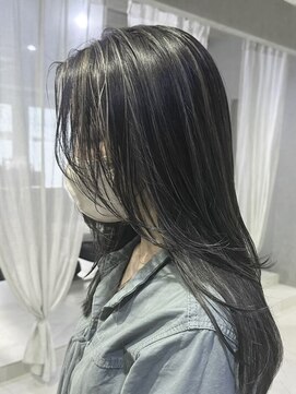 ルイ(ROUIS produced by LUCK 津田沼) コントラストハイライト/グレージュ/白髪ぼかしハイライト