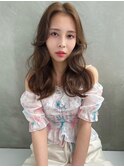 似合わせカット/ミディアムレイヤーカット/大人ガーリー/くせ毛