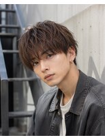 MEN's Baguz MEN'Sカット/ MEN'Sパーマ/ MEN'Sカラー 韓国風マッシュニュアンスパーマ束感メンズトレンドヘア