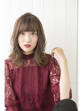 グリッド(GRID) 【ＧＲＩＤ】大人可愛い　ふんわりミディ