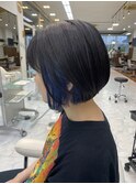 ブリーチ必須！インナーカラー×ミニボブ
