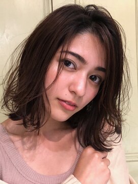 マイン(MINE) MINEナチュラルな大人ミディアムボブ[五反田/大崎/高輪台]