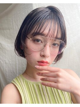 ネオリーブニコ 大井町店(Neolive Nico) 韓国風ミニボブ　束感シースルーバング