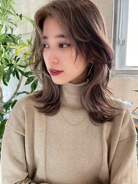 サイン 表参道(SIGN) イヤリングカラーインナーカラーハイライトカラーレイヤーカット