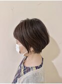 30代40代50代抜け感ショートレイヤーブラウンベージュ/心斎橋