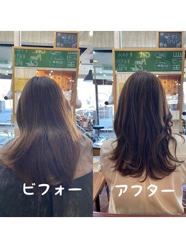 スミカ(sumica) #ダークベージュ #月1メンテ #今回はカットも