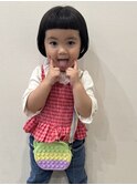 ぱっつんミニボブスタイル