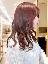 セイドット リー(Say. Ree)&nbsp;say.ミディアム　韓国ピンクレイヤーカットレイヤー前髪縮毛矯正