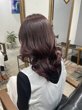 ブリーチなしラベンダーピンク！